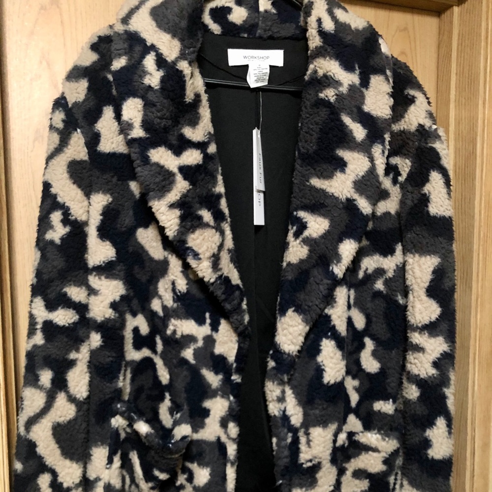 Workshop Republic Clothing Camouflage Teddy Coat